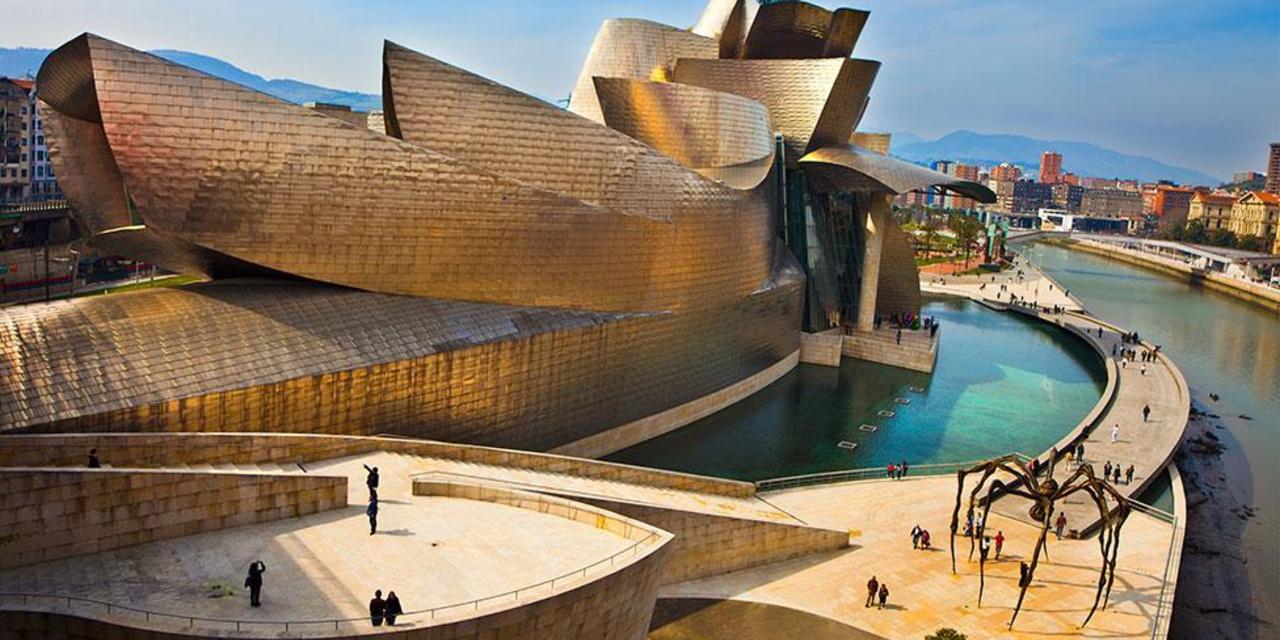 Modern architecture in Bilbao. Image of Museum