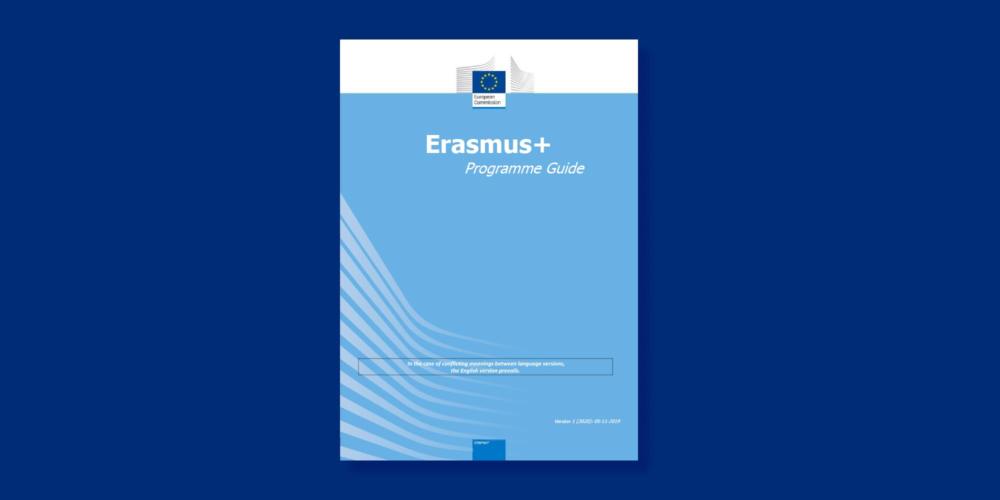 Image of the 2020 Erasmus+ Programme Guide cover