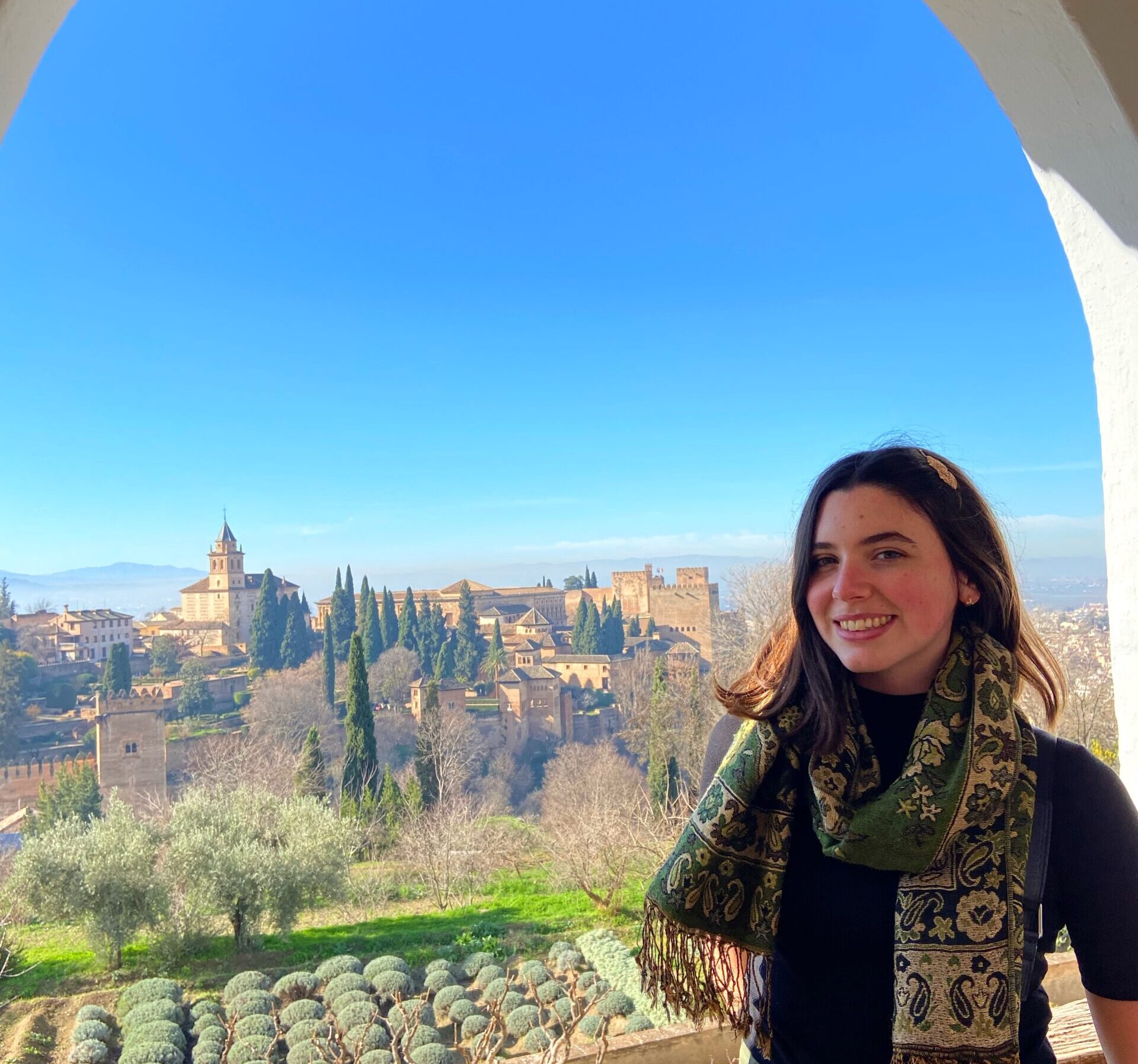 Bláithín at the Alhambra in Granada