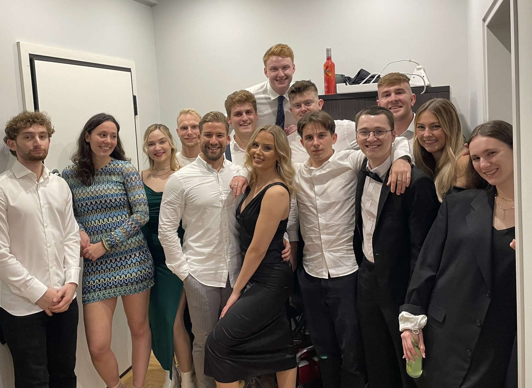 Photo ahead of ‘Goodbye Gala’ – students from Sweden, Germany, France, Finland, Belgium and Ireland