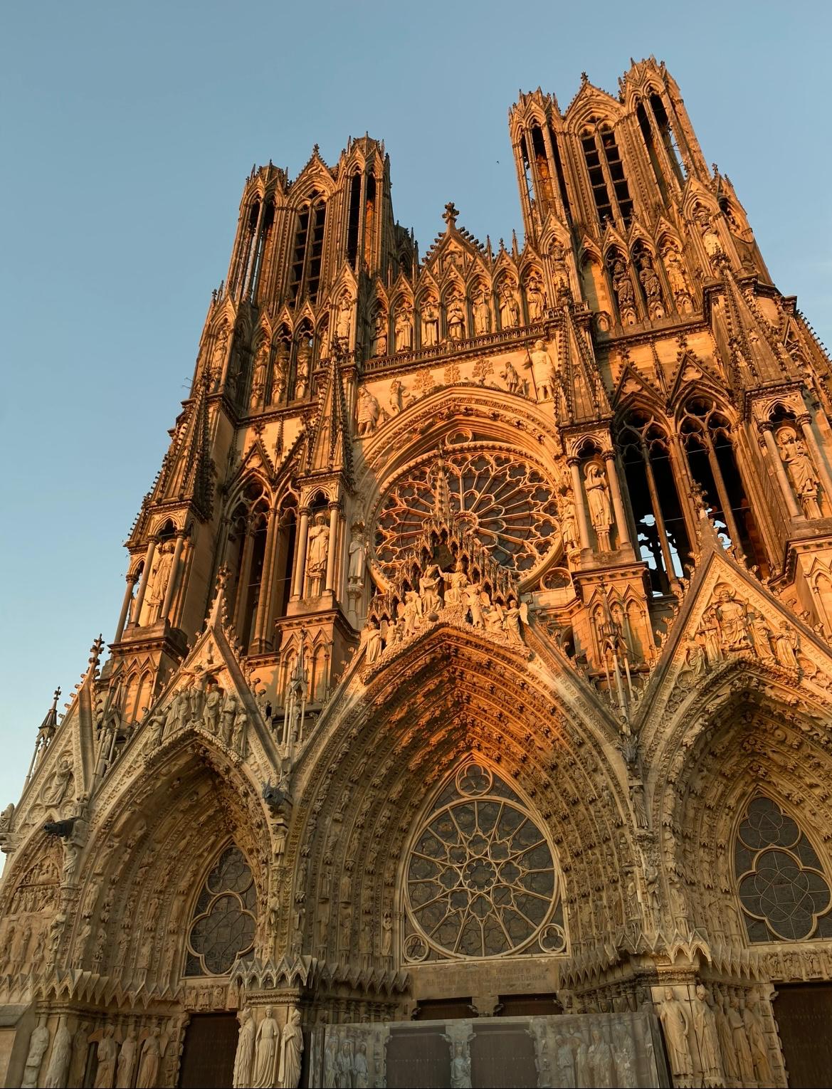 Our favourite sunset spot – Cathedral of Notre-Dame of Reims