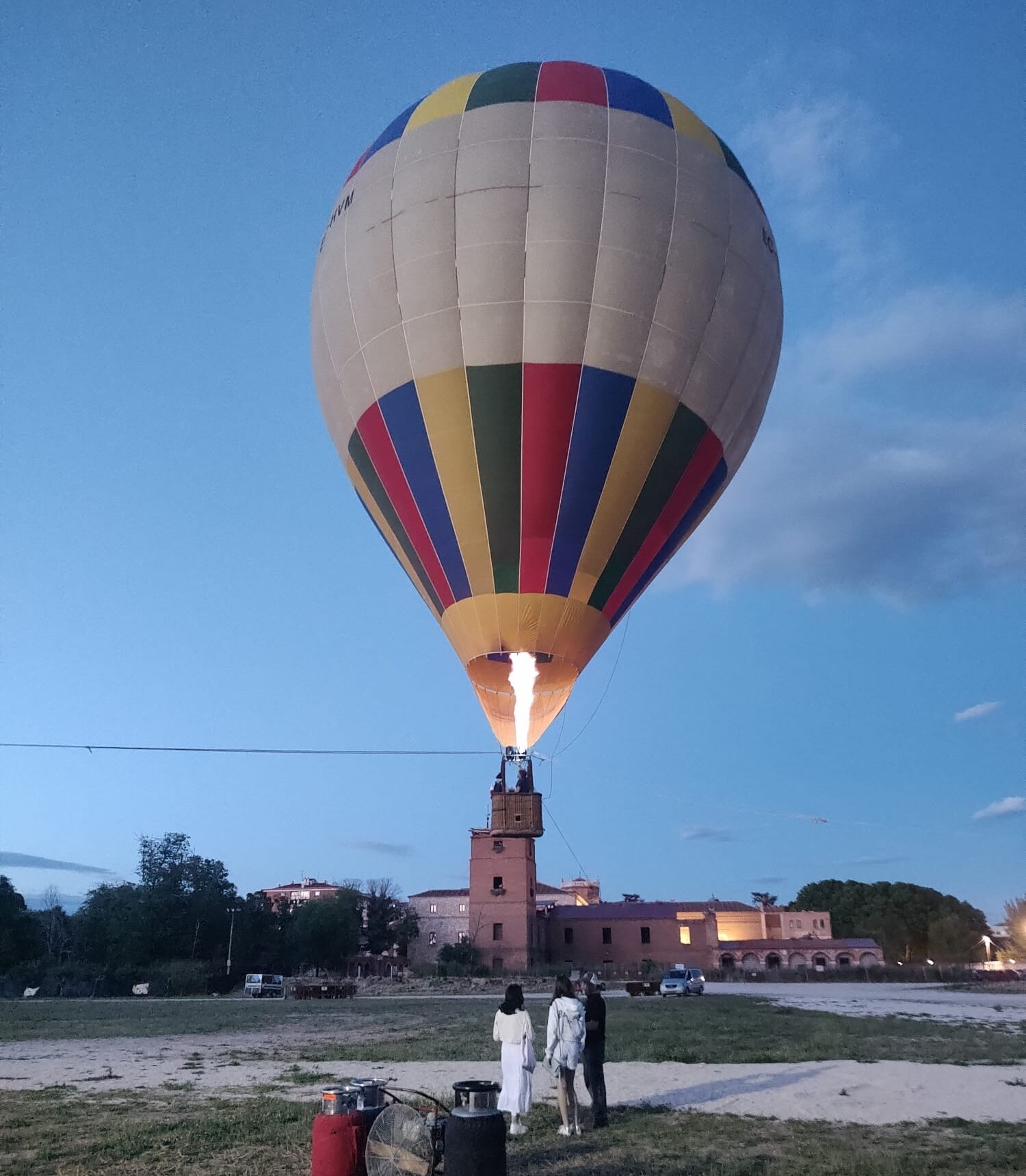Lauren in hot air balloon
