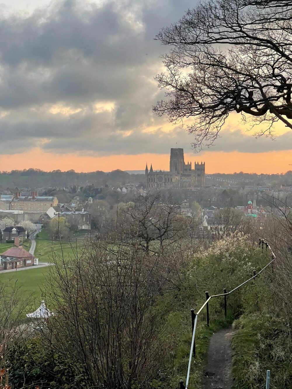 Sunset view of Durham Cathedral