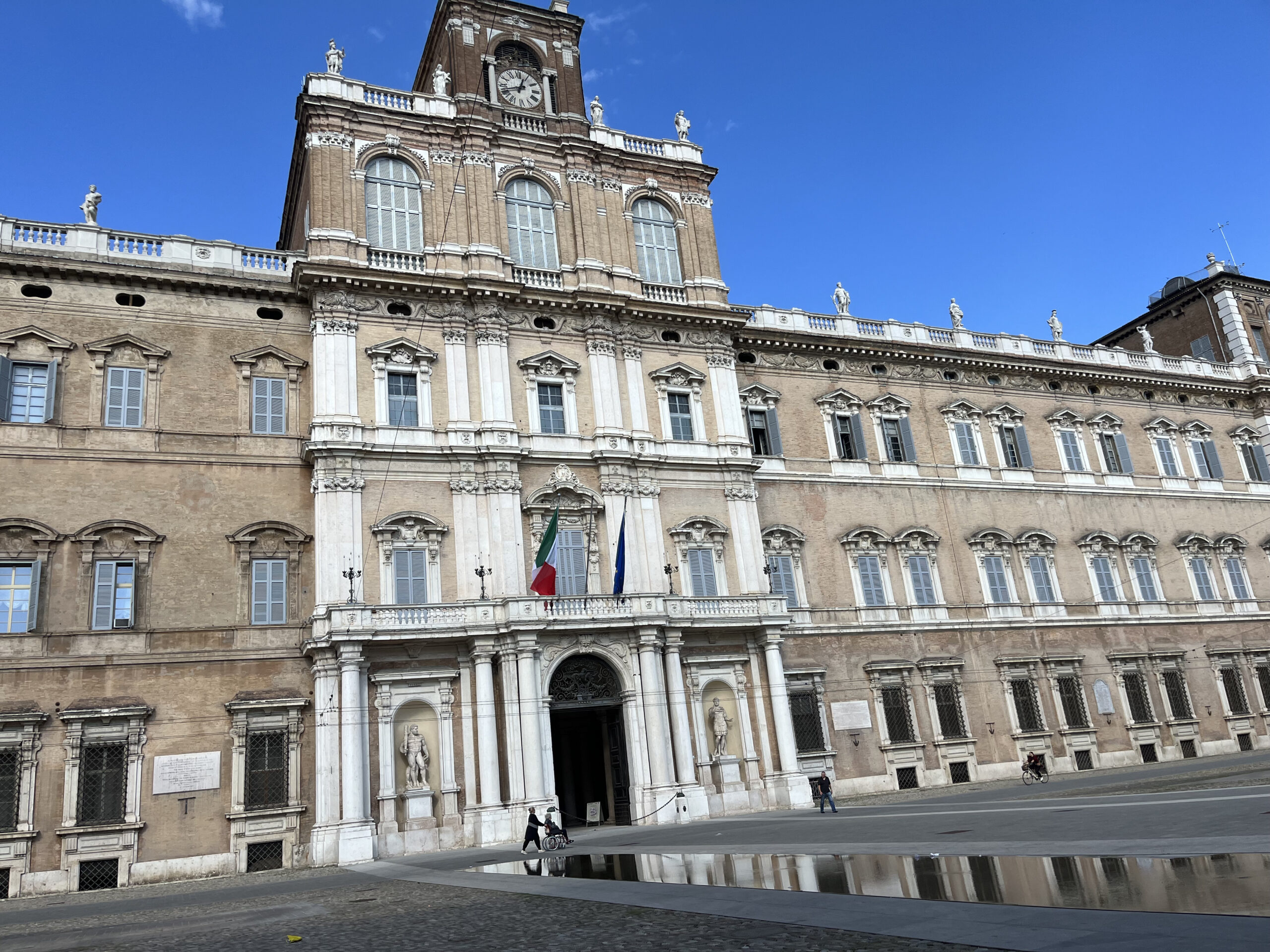 The town hall in Modena where you would often find sports cars at the front. Fun fact: Modena is the home to Enzo Ferrari, founder of Ferrari, and I was studying in Modena while the Ferrari film with Adam Driver was being filmed.
