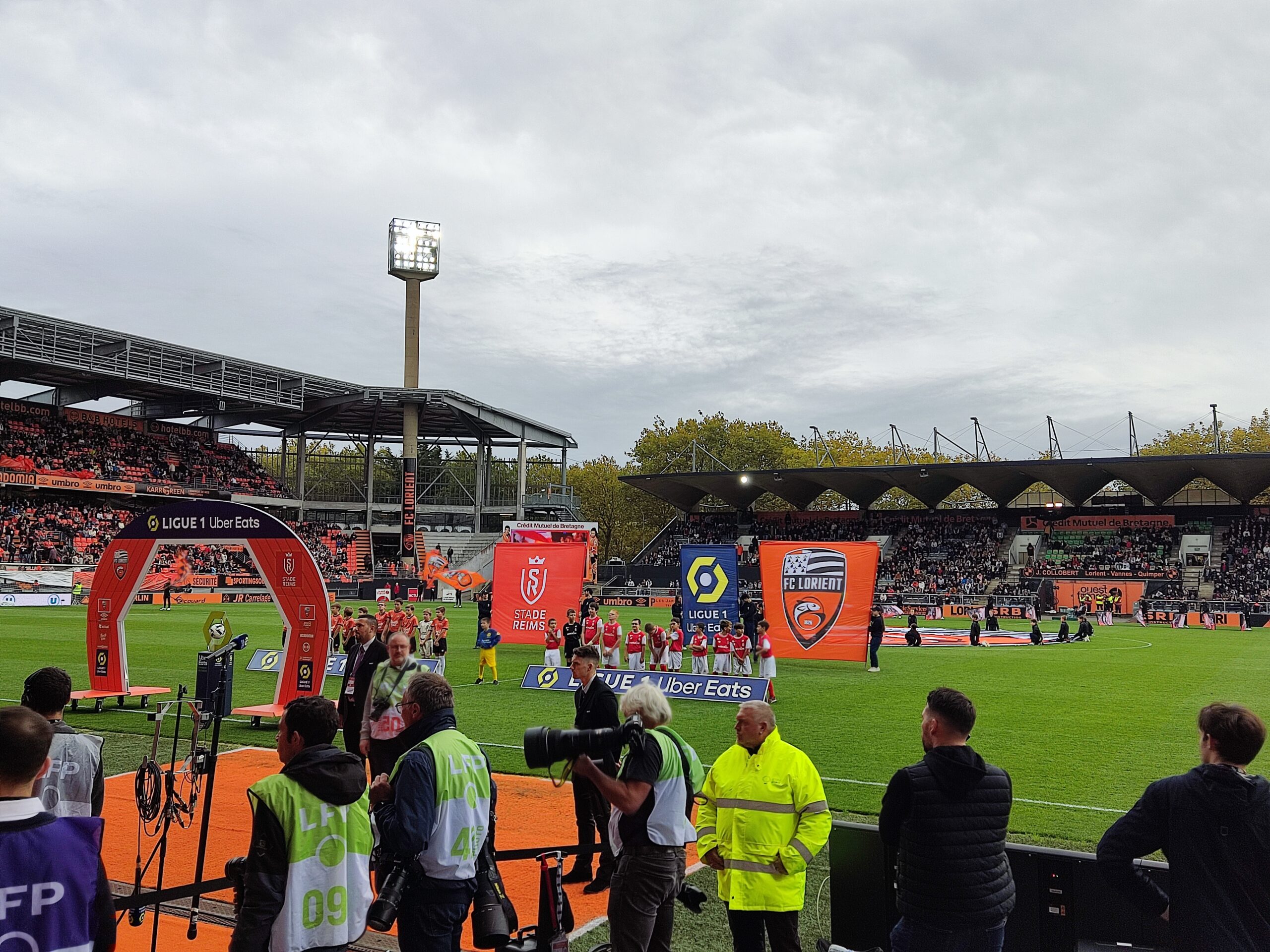 Football match in Lorient