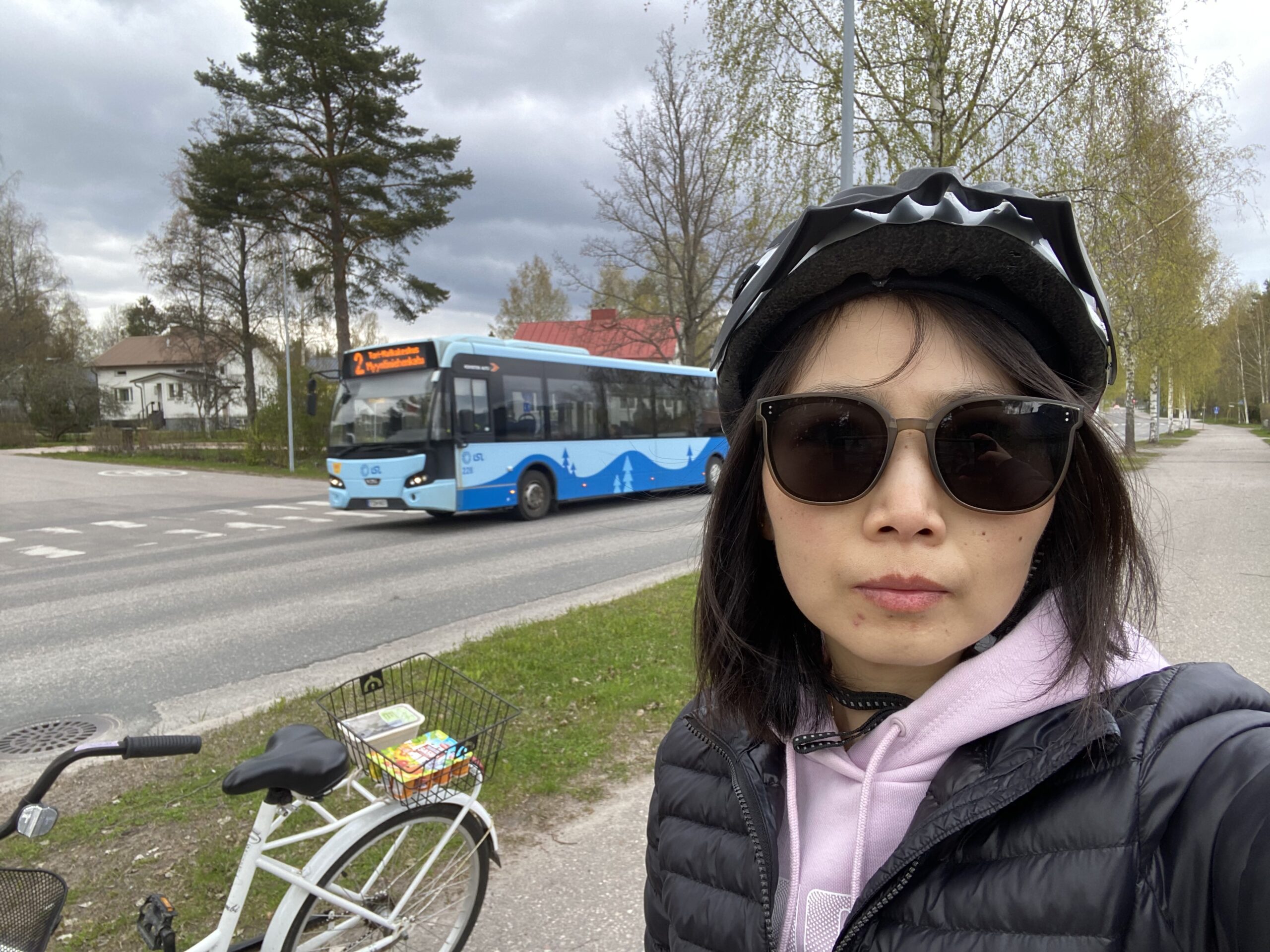 In Lahti, the transport was great – you could cycle, take the bus and walk on the same road