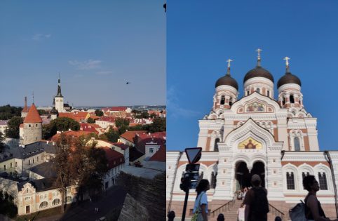 Visiting the old town in Tallinn, Estonia