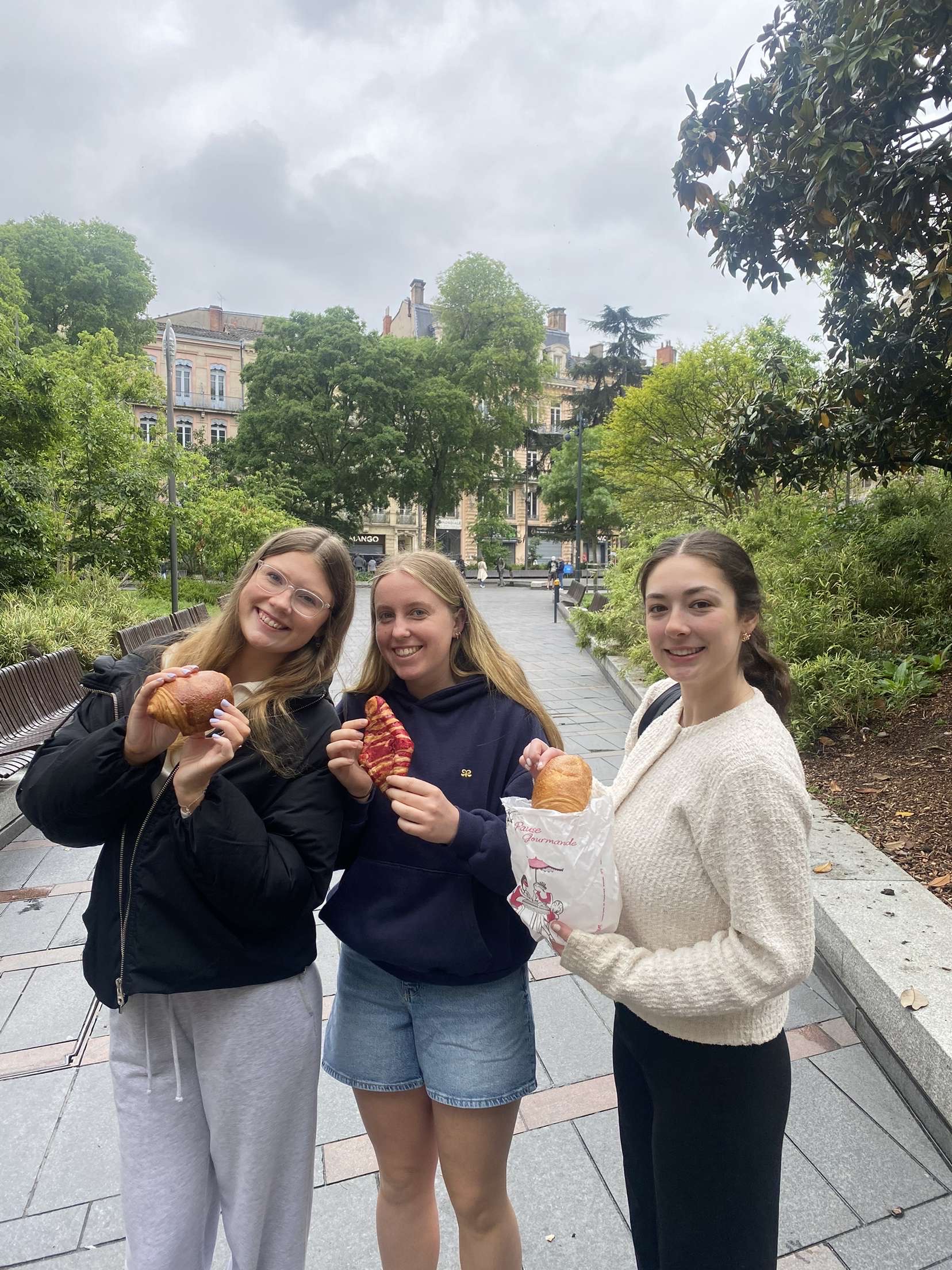 Trying French pastries