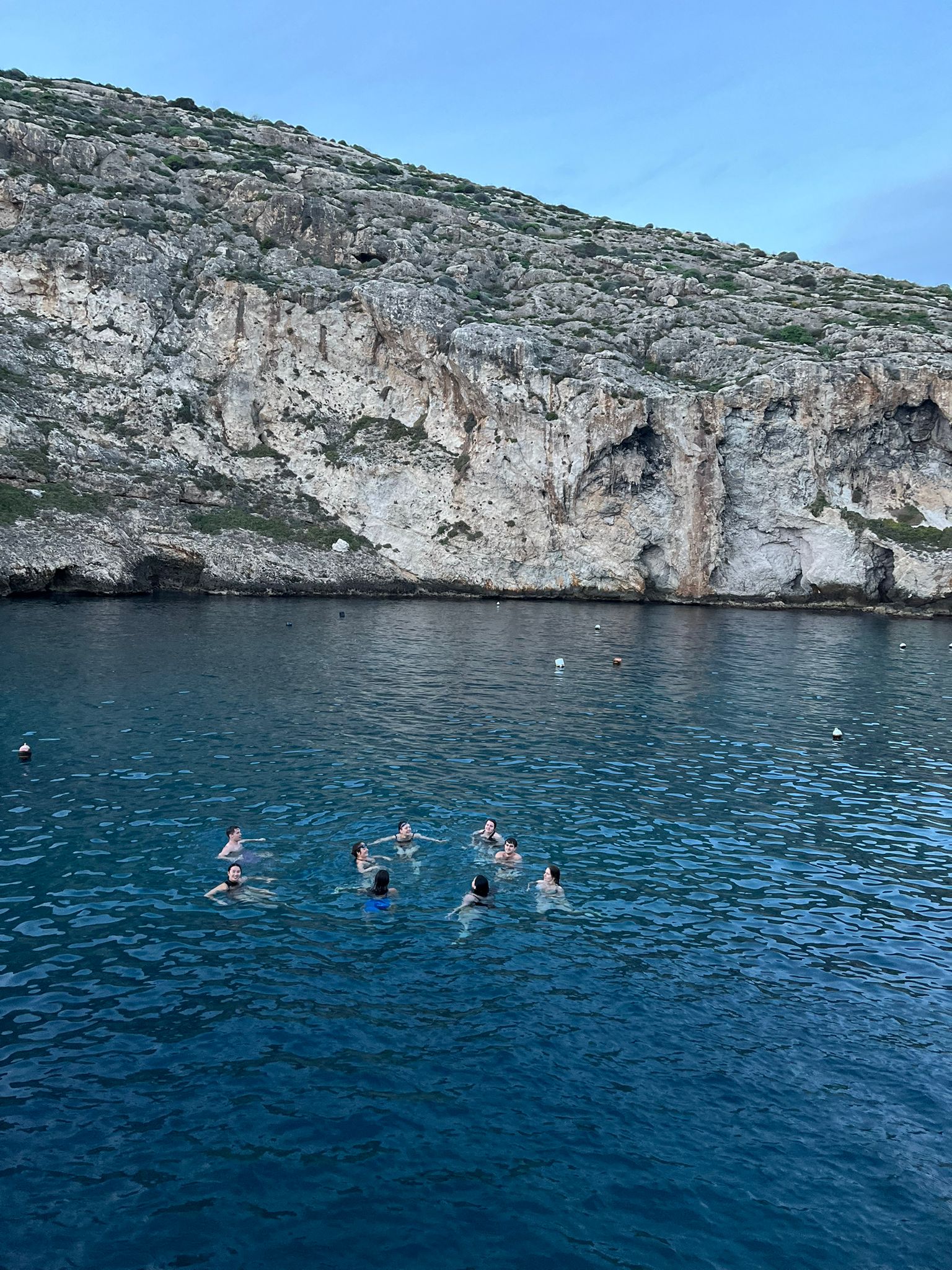 Swimming in the sea in January!